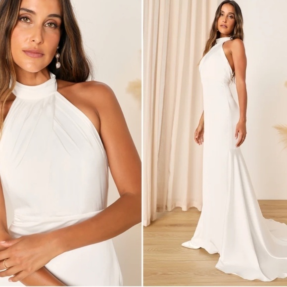 Lulu's Chic White Backless Dress - Picture 4 of 4